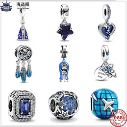 Pandora Charms için Gümüş Boncuklar Dream Catcher Star Uçak Kolye