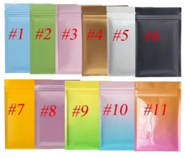 multi color Resealable Zip Mylar Bag Food Storage Aluminum Foil Bags plastic packing bag Smell Proof Pouches factory outlet