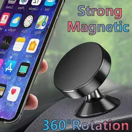 휴대폰 마운트 홀더 Universal Magnetic Car Phone Holder Magnet Mount Round Car Holder 휴대 전화 홀더 R230605