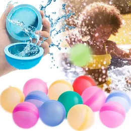 Ballong 15st Silicone Water Balls Kids Creative Balloons Swimming Pool Party Favors Toy Reusable Opening Ball Games 230605
