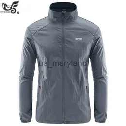 Camicie da esterno Uomo Streetwear Giacche di protezione solare estiva per lo sport Ciclismo Escursionismo sottile Cappotti da pesca Uomo jaqueta masculina Abbigliamento di marca J230605