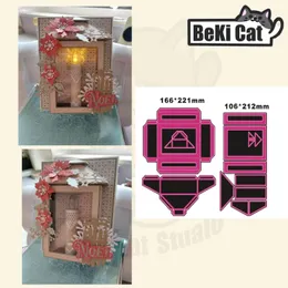 Stamping 3D Box Lantern Cutting Arquivo de dado Original Estomncils para scrapbooking DIY Álbum de fotos Decorativo DIY Cartões de papel