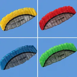 Akcesoria latawców 250 cm Dual Line Stunt Power Kites Flying Toys for Kide Surf Beach Professional Wind Factory Sport 230605