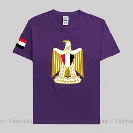 Herren-T-Shirts Ägypten Männer Hemd Mode Jersey Nation Team T-Shirt Baumwolle T-Shirt Turnhallen Kleidung T-Shirts Country Sporting EGY Ägyptische Tops