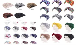 New floral print cotton Turban Hat Bandana Scarf Cancer Chemotherapy Chemo Beanies Headwrap Caps Sleep Cap for women7001712