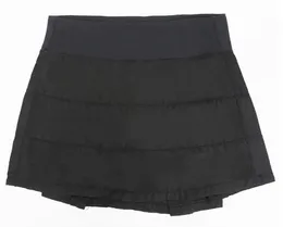 Lemons Sports Fiess Tennis Yoga Women s Short Skirt Mid Waist Quick Dried Versatile Anti Shining Pleated Wait Veratile