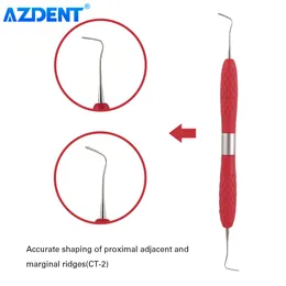 Other Oral Hygiene AZDENT 1PC Dental Resin Filled Restorative Instrument Filler Aesthetic Restoration Knife Silicone Handle Dentistry Tools 230605