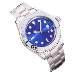 Reloj de Hombre Movement Automatic Machinery Luxury Wristwatches Yacht Masters Sapphire 40mm 904L Rostfritt stål Band Lysande klocka Mens vattentäta klockor