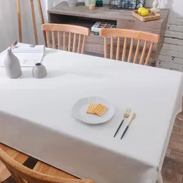 テーブルクロスソリッドカラーテーブルリビングルーム用の白いテーブルクロステーブルテーブルカバーマントレスパラメサ長方形en tela 230605