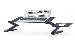 Laptopstandaard in hoogte verstelbaar voor bed Draagbaar bureau Opvouwbare tafel Werkstation Notebook Riser Ergonomische leeslade voor computerlade8644819