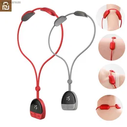 Youpin Neck Massager Pain Relief Protector Hanging Cervical Spine Portable Mini Pulse Shoulder Cervical Massage Hot Compress L230523