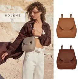 Подлинная кожаная женская дизайнерская дизайнерская сак polene numero mini рюкзак сумки для кошелька