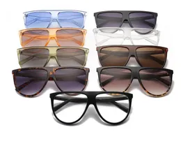 10 style sunglasses woman vintage retro flat top Thin Shadow sun glasses square Pilot designer large black shades dc287