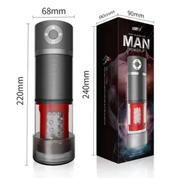 God of War Rotary clip suction voice airplane cup mens penis trainer electric masturbation device adult sextoy over 18 years