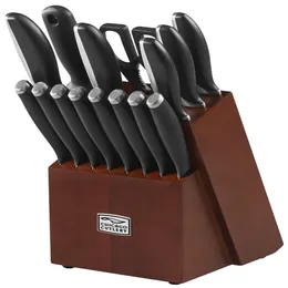 Conjunto de facas de cozinha de 16 peças Chicago Cutlery Avondale com bloco de madeira