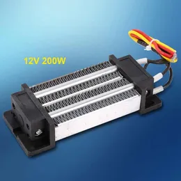 Ferramenta de aquecedor de peças 200W DC 12V Isolada de cerâmica Termostática de alta potência PTC Aquecedor de elemento de aquecimento