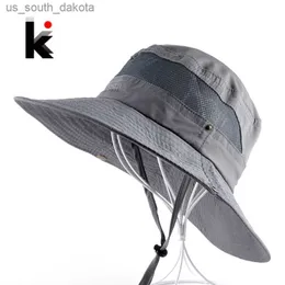 Männer Bob Sommer Eimer Hüte Outdoor Angeln Breiter Krempe Hut UV Schutz Kappe Männer Wandern Sombrero Outdoor Gorro Hüte Für männer L230523