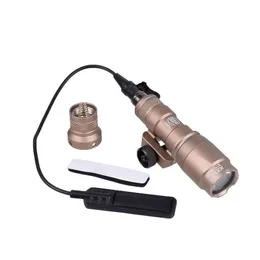 Picatinny Rail Tactical M300 M300C Scout Light Remote Tail Switch For Rifle Flashlight AR15 M4 HK416 Hunting Fit 20mm Rail-Tan