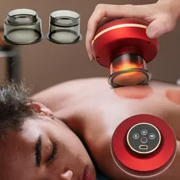 Massageador elétrico a vácuo, dispositivo de massagem sem fio gua sha, ventosas de sucção, pressão negativa, terapia magnética, raspagem