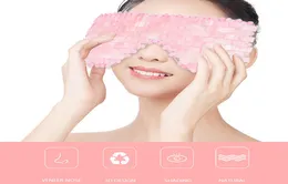 Rose Quartz Jade Eye Mask Facial Masr Natural Stone Cold and Heat Therapy Sleep Eye Mask Relieve Fatigue Skin Care Beauty2050910