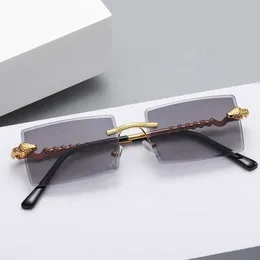 James Oro Design Diamantschliff-Sonnenbrille, randlos, luxuriöse randlose Markendesign-Sonnenbrille, 2022, hochwertige Herren-Sonnenbrille, Zonnebril