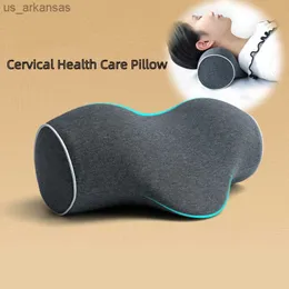 Orthopedic Portable 28*16CM Neck Pillow Slow Rebound Memory Foam Car Travel Pillow Cervical Health Care Pain Release Pillow L230523