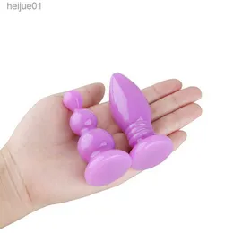 Filato di lana Massaggiatore della prostata maschile Dildo anale Butt Plug Jelly Palline anali Masturbatore del pene maschile Unisex Sex Stopper Prodotti del sesso fo L230518