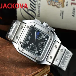 atmosfera classica orologi da uomo al quarzo in acciaio inossidabile pieno 44mm quadrante romano quadrato business svizzera President wristwatch232g