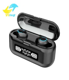 Vitog F943 Wireless Headphones TWS Earphones Bluetooth V51 9D Stereo Headset IXP7 Waterproof Sport Gaming Earbuds For Xiaomi Hua5668156