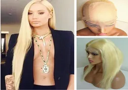 Blonde 613 Silky Straight Silk Base 360 Lace Band Frontal Pré Depenado 360 Lace Band Frontal Blonde Com 44 Silk Top2757176