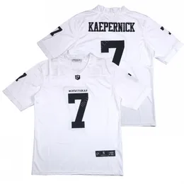 Colin Kaepernick #7 Football Jersey - "I'm With Kap" Men's Jersey, Black & White, Stitched Numbers, Sizes S-3XL - View #3