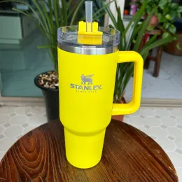 stanley quencher Second generation second generation stanley tumbler stainless steel with Logo Drinkware quencher capacitypowder coating outdoor