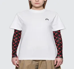 2021ss Men039s Women039s camiseta bordada Half Moon Short Casual 3M Letterprinted tops con bucles sueltos y hiphop sleev6722447