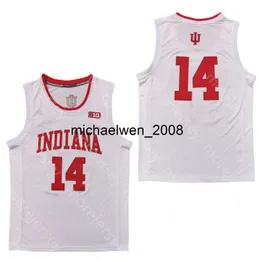 MI08 2020 NCAA Indiana Hoosiers College Basketball Jersey NCAA 14 All Sitched and Embroidery Men Size Size