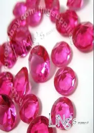 最低30オフ500pcs 4ct 10mm fuchsia diamond confetti Wedding fave Table Sprcition Decor8045620