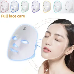 Ångare 7Colors maskerar USB -laddning Pon Therapy Skin Rejuvenation Anti Acne Wrinkle Removal Skin Care Mask Skin Brightening 230605