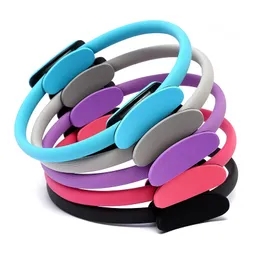 Yoga Circles 38cm Yoga Fitness Pilates Ring Women Girls Circle Magic Dual Exercise Home Gym Workout Sports Lose Weight Body Resistance 5color 230605