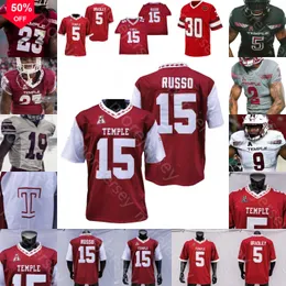 WSK Temple Owls Football Jersey NCAA College Anthony Russo Muhammad Wilkerson 18 Dwan Mathis Edward Saydee Justin Lynch Jose Barbon Randle Jones Davis Jadan Blue Mai