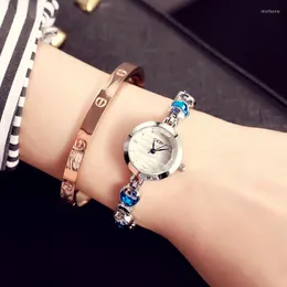 Wristwatches GEDI 2023 Simple Casual Fashion Bracelet Quartz Color Diamond Watch Waterproof Female Student Party