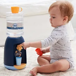 Kitchens Play Food Montessori method educational water dispenser Mini drinking fountain for children Simulation device kitchen toy For Kids 230605