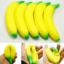 Anti-Stress Squishy Banana Zabawy powolne, rosnące Squishy Fruit Squeeze Zabawna Zabawna odprężność Zmniejsz ciśnienie Prop 2110