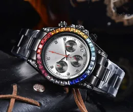 Смотреть для мужчин модные бриллианты часы из нержавеющей стали, плавание водонепроницаемые сапфировые роскошные часы
