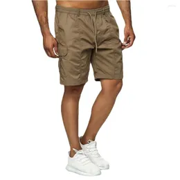 Men's Shorts 2023 Summer Men Tactical Joggers Work Casual Pants Male Multi Pockets Loose Wide Leg Knee Length Short