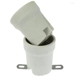 أصحاب المصابيح قديمة قاعدة E27 Ceramic Edison Pittings Socket Holder Fixing Bracket Large Sced Cap