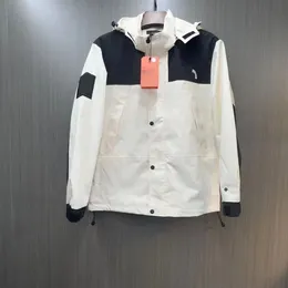 남자 재킷 23SS MENS 재킷 코트 제작 문자와 함께 후드 윈드 브레이커 지퍼 후드 스포츠웨어 탑 의류 의류