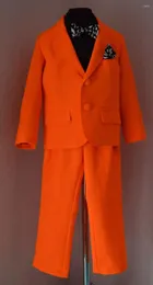 Erkekler Takımlar En son Orange Children's Boş Zaman Giyim Setleri Bebek Bebek Giysileri Pantolonları Düğünler İçin Beyefendi Takım Resmi 2 PCS