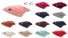 Winter Brand Female Ball Cap With Tag Hat For unisex Girls Hat Knitted Beanies Cap Hat Thick WomenS Skullies Beanies9962400