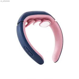 Electric Neck Massager Ogrzewanie 6 trybów 15 Poziomów bezprzewodowa przenośna głębokie tkanki spustowy Puls Pulse Masaż szyi urządzenie L230523