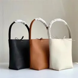 2 Size the row tote bag for woman Luxurys handbag designer shoulder bucket Womens bags Genuine Leather pochette crossbody clutch Medium large bag Drawstring