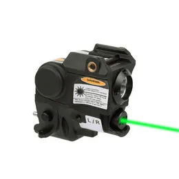 Universal Compact Red Green Dot Laser Sight for Picatinny Rail Mini Scout Torch Lanterna Glock CZ 75 Taurus G2c-Green